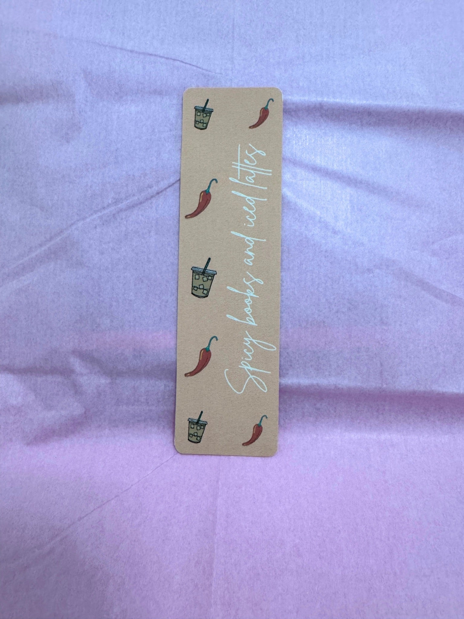 Coral Spicy Latte Bookmark